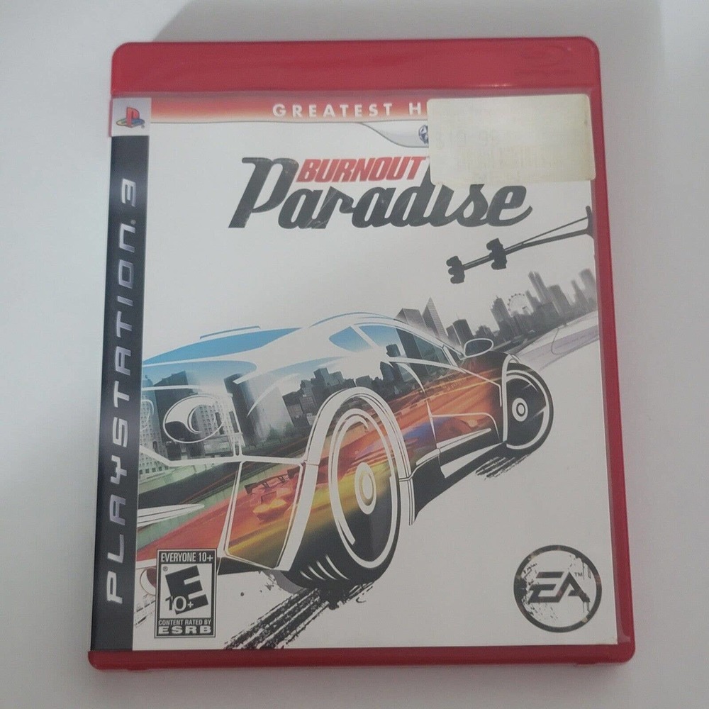 Burnout Paradise (PlayStation 3, PS3, 2008) Greatest Hits Complete CIB - Tested